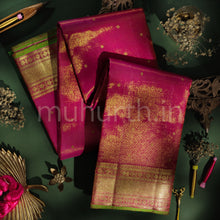 Load image into Gallery viewer, Rose Pure Zari Tissue Kanjivaram Silk Saree