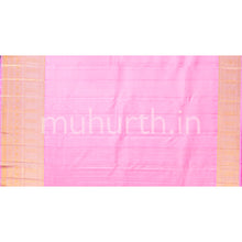 Load image into Gallery viewer, Mango Yellow Kanjivaram Silk Saree with Light Pink
