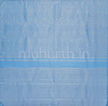 Load image into Gallery viewer, Light Blue Tissue Vaira-Oosi Pure Zari Kanjivaram Silk Saree