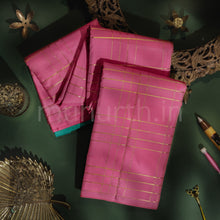 Load image into Gallery viewer, Pink Pure Kanjivaram Silk Saree