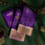 Meenakshi Kanjivaram Silk Saree with Pink