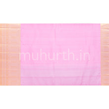Load image into Gallery viewer, Dark Green Kanjivaram Silk Saree with Pink