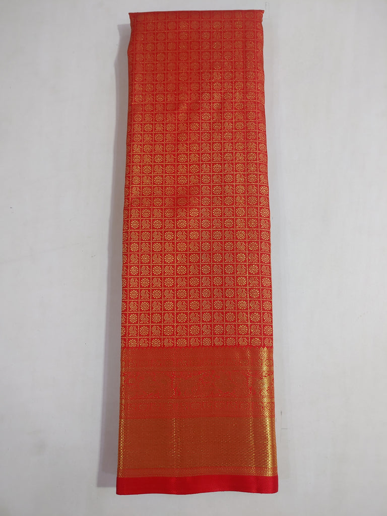 Bridal Red Pure Zari Kanjivaram Silk Saree