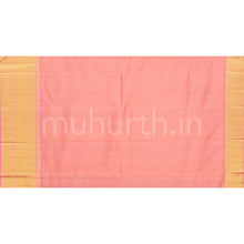 Load image into Gallery viewer, Violet Kanjivaram Silk Saree with Pink