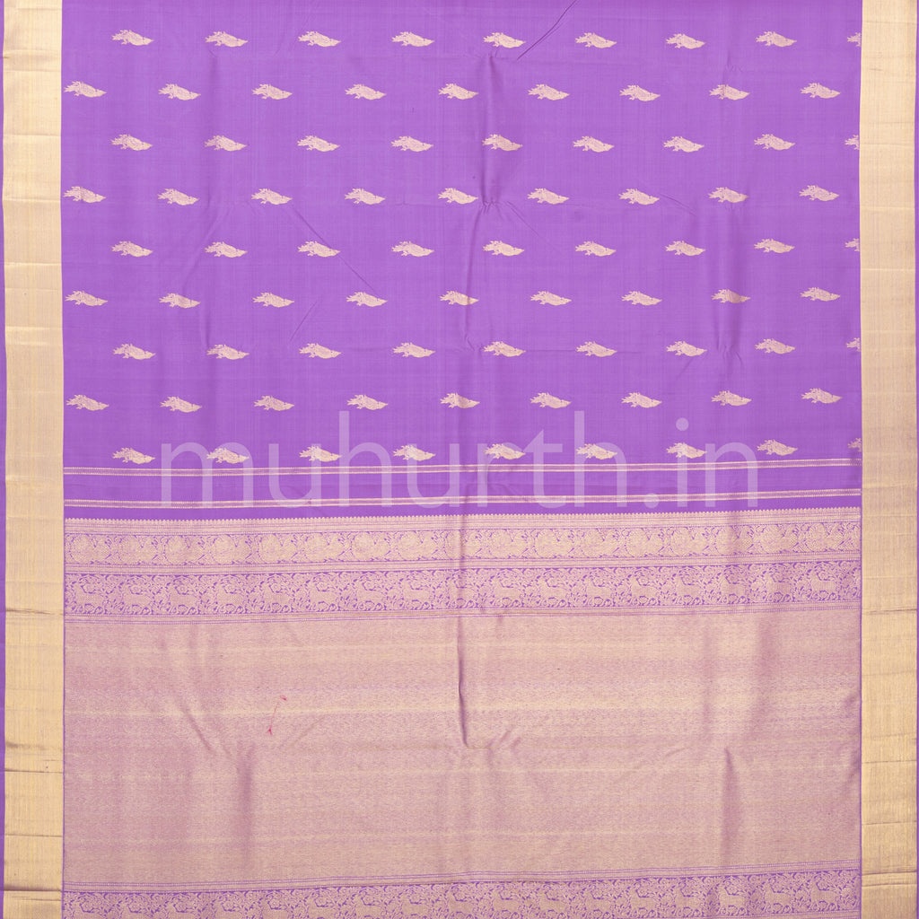 Lavender Kanjivaram Silk Saree