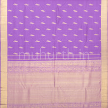 Load image into Gallery viewer, Lavender Kanjivaram Silk Saree