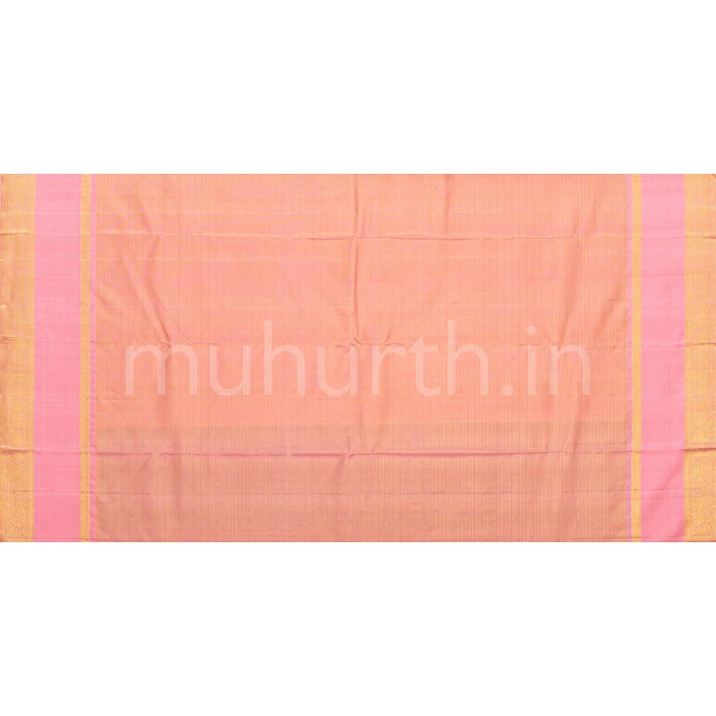 Violet Tissue Vaira Oosi Kanjivaram Silk Saree with Light Pink