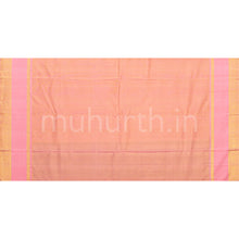 Load image into Gallery viewer, Violet Tissue Vaira Oosi Kanjivaram Silk Saree with Light Pink