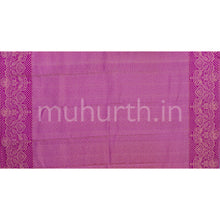 Load image into Gallery viewer, Bare Pink Kanjivaram Silk Saree with Magenta