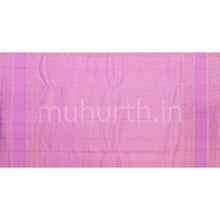 Load image into Gallery viewer, Golden Mustard Kanjivaram Silk Saree with Lilac