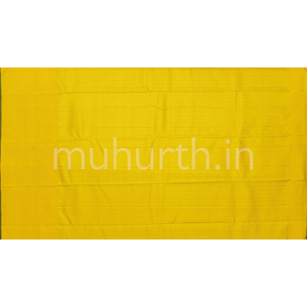 Golden Mustard Tissue Kanjivaram Silk Saree