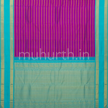 Load image into Gallery viewer, Magenta Kanjivaram Silk Saree with Rexona