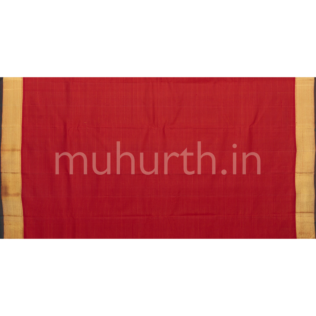 Bright Red Vaira Oosi Kanjivaram Silk Saree