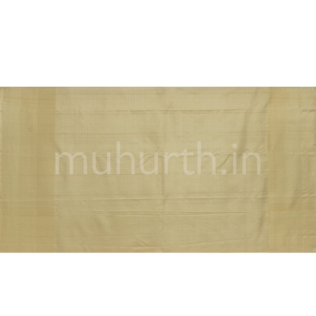 Off-White Kanjivaram Silk Saree