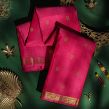 Load image into Gallery viewer, Rani Rose Pure Zari Kanjivaram Silk Saree