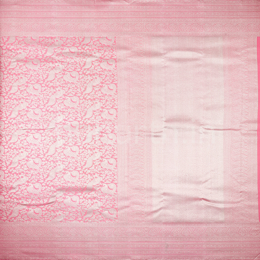 Kanjivaram Baby Pink Silk Saree